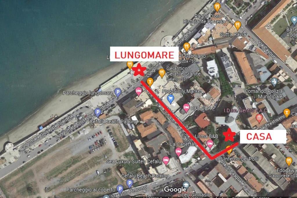 شقة New Sea House Vicino La Spiaggia Del Lungomare تْشيفالو المظهر الخارجي الصورة